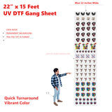 High-Quality UV DTF Gang Sheets