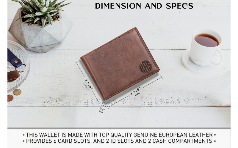 Custom Genuine Leather Classic Style Wallet