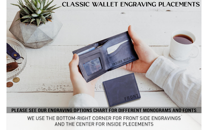 Custom Genuine Leather Classic Style Wallet