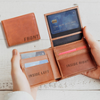 Custom Genuine Leather Tri-Fold Wallet