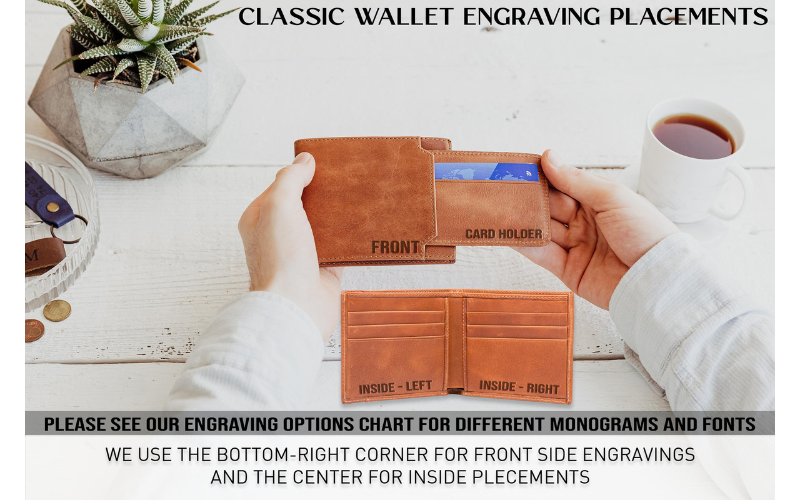 Custom Genuine Leather Wallet with Pull-Out Card Holder